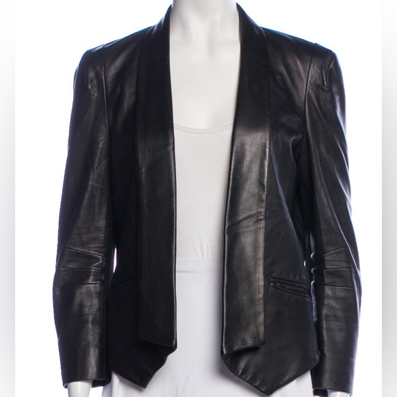 REBECCA MINKOFF 🌺Gorgeous ‘Becky’ Lambskin Leather Jacket w/ Pointe. Size XS — - Picture 16 of 16